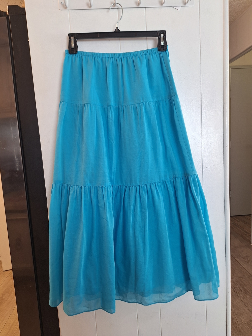 Talbots Turquoise Tiered Maxi Skirt
